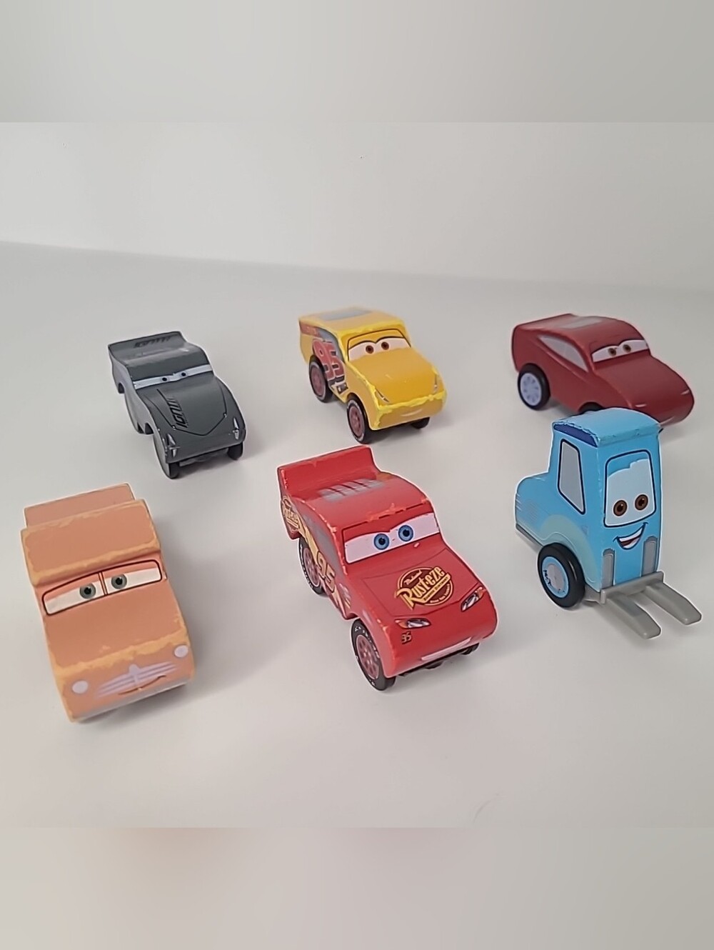 Kidkraft Disney Pixar Cars Wooden Cars Lot of 6 Lightning, Ramirez, Jackson